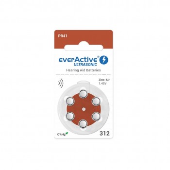 Everactive Ultrasonic 312 PR41 6BL klausos baterijos 60 vnt.